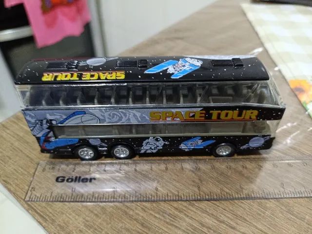 Miniatura Ônibus "Space Tour" Double Decker - 15 cm - Foto 4