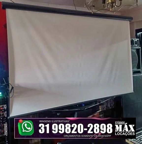 Aluguel de Telão com tripé para projetores  - Foto 5