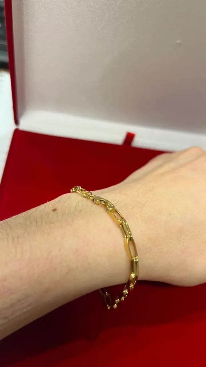 Pulseira de ouro 18k 750 - Foto 2