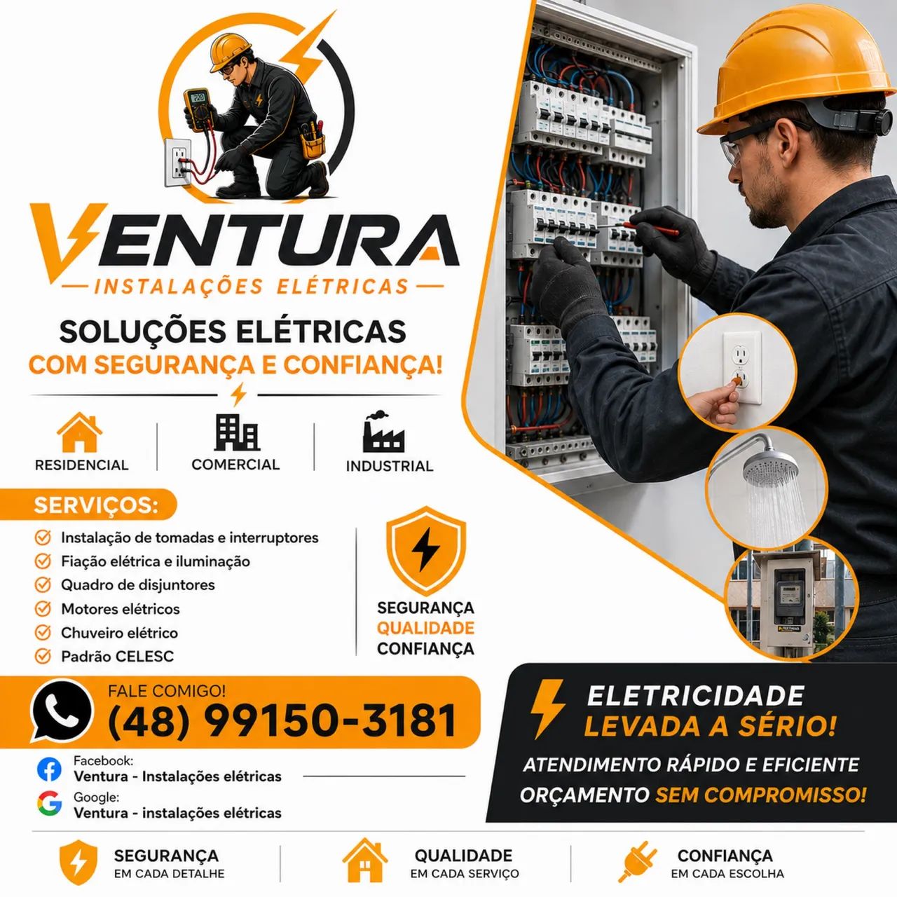 Eletricista residencial em Florianópolis 