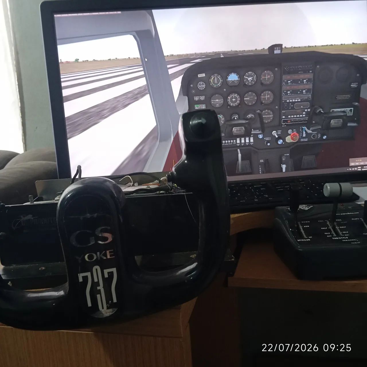 Controles Simulador avião 