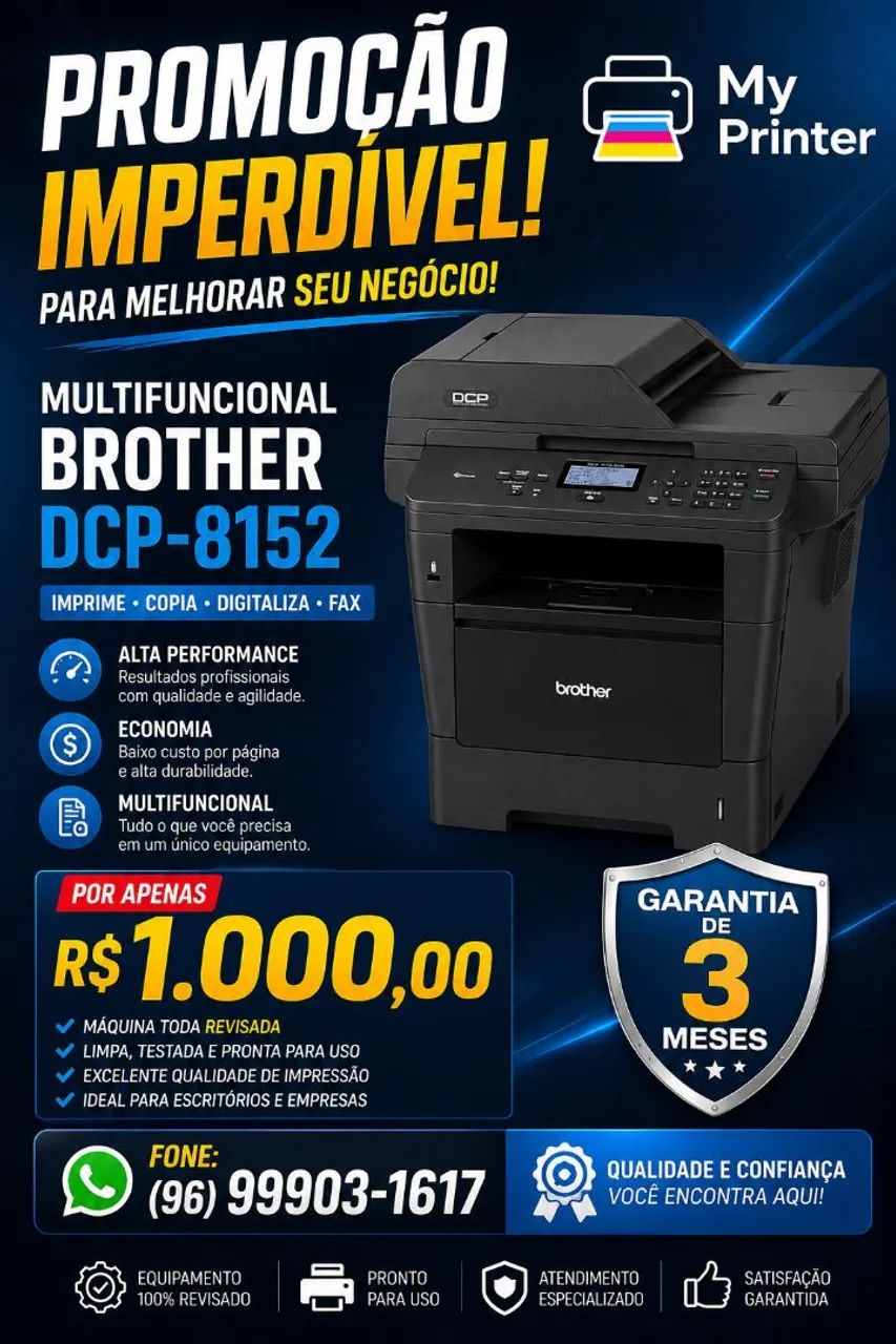 Multifuncional brother dcp 8152 revisada 