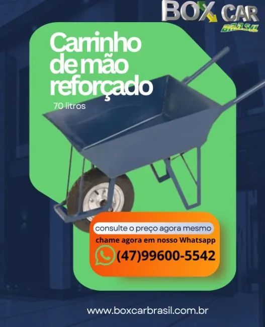 CARRINHO DE MAO 70L (RODA PRETA)