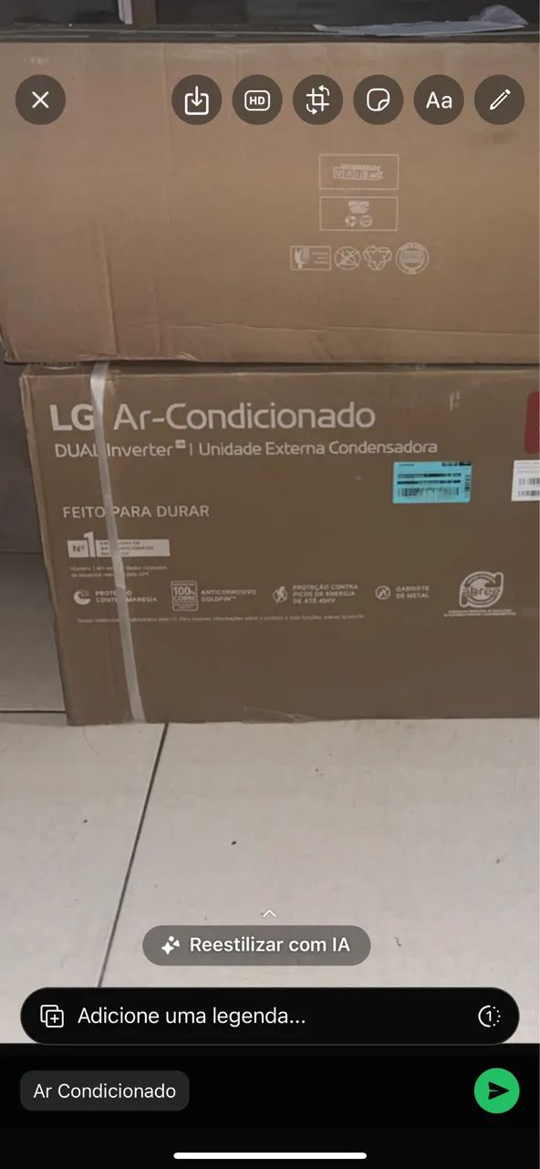 Ar condicionado lg