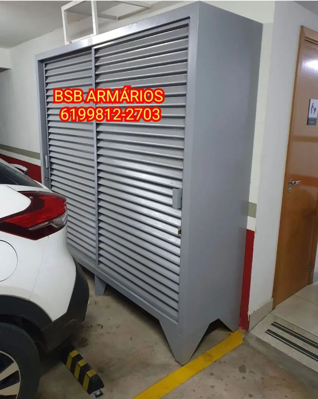 Armários de aço modernos pra garagem  - Foto 4