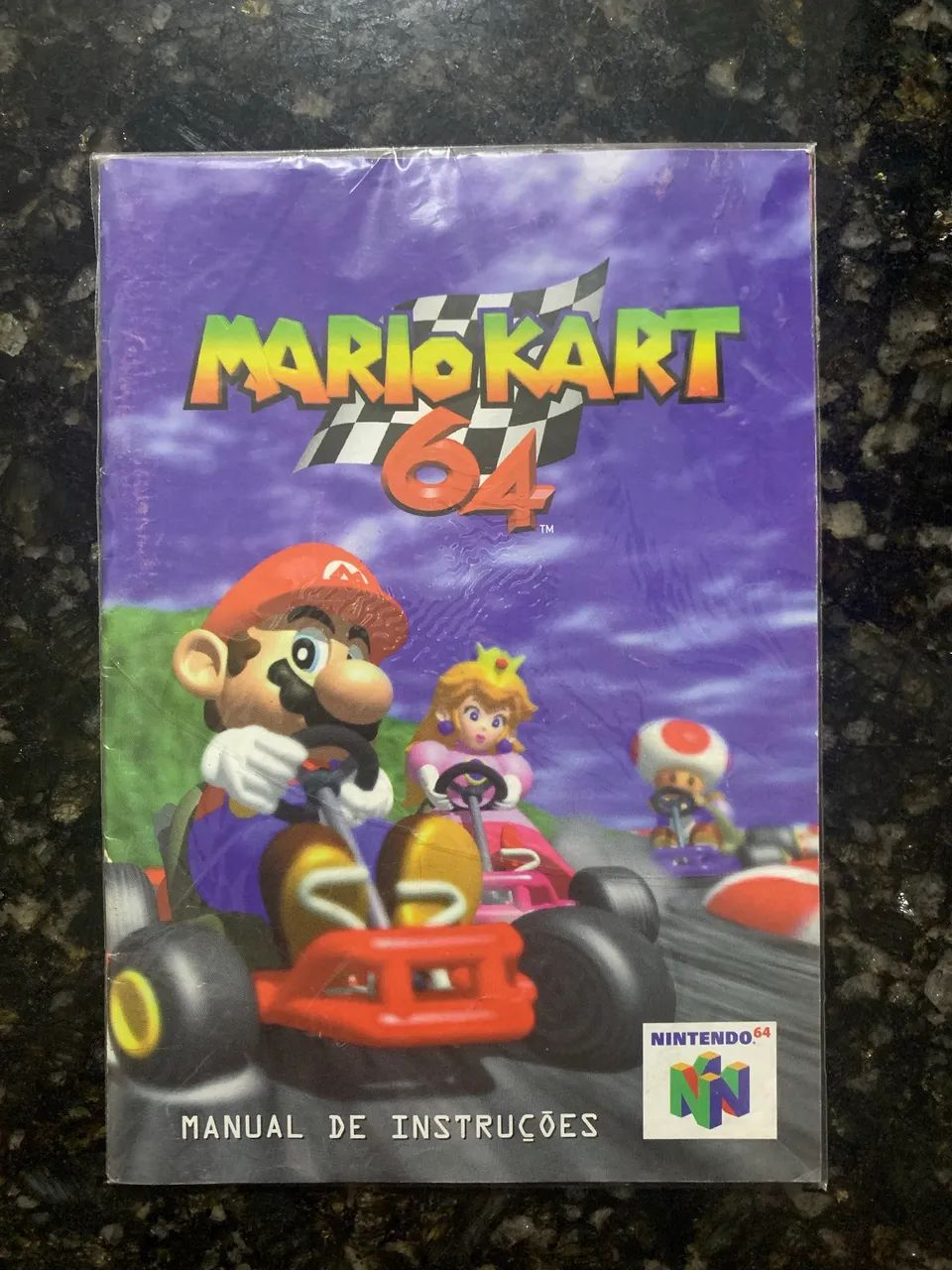 Manual de Instruções Mário Kart 64 - Nintendo 64 - ORIGINAL