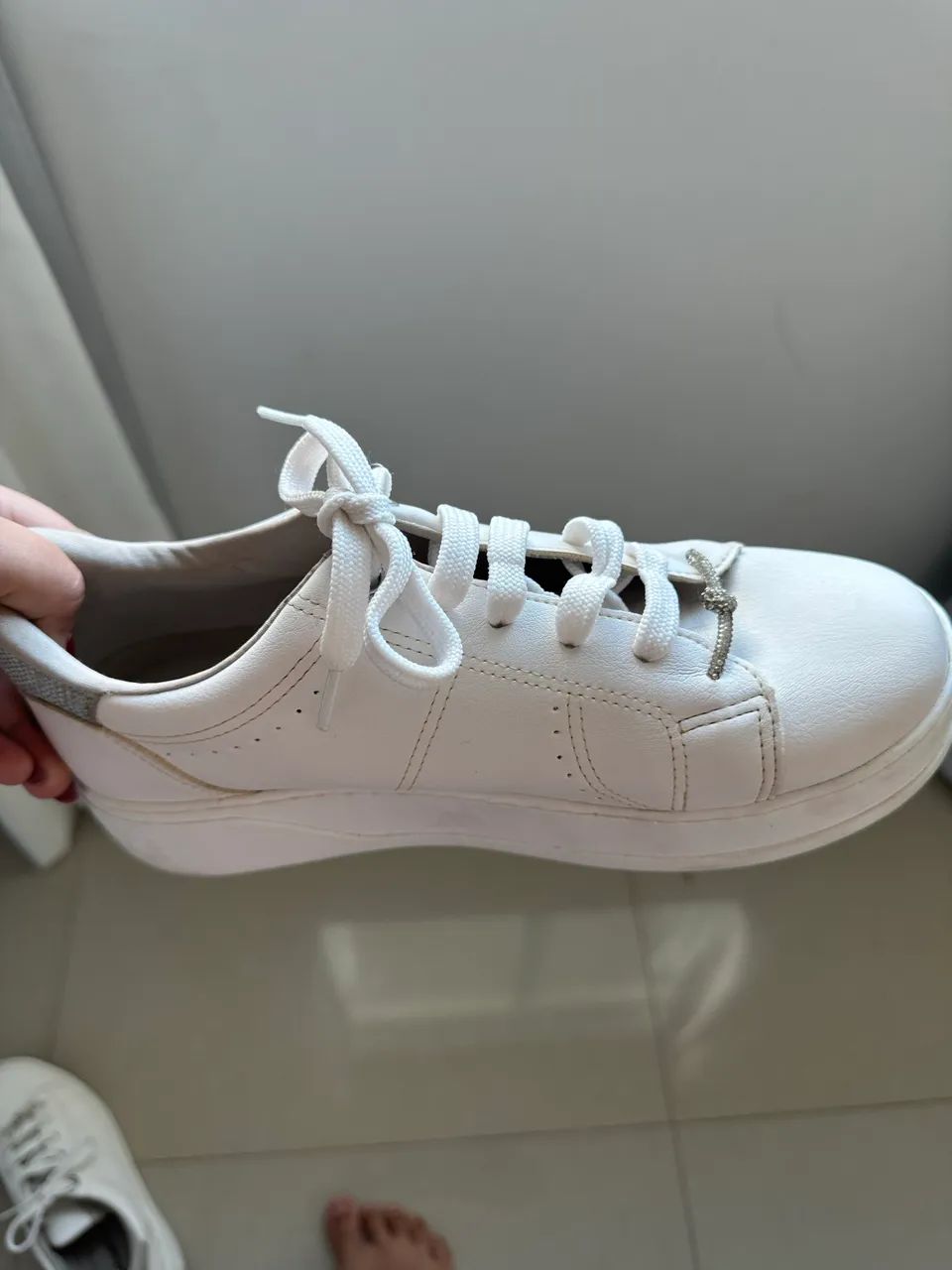 tênis branco casual - Foto 3