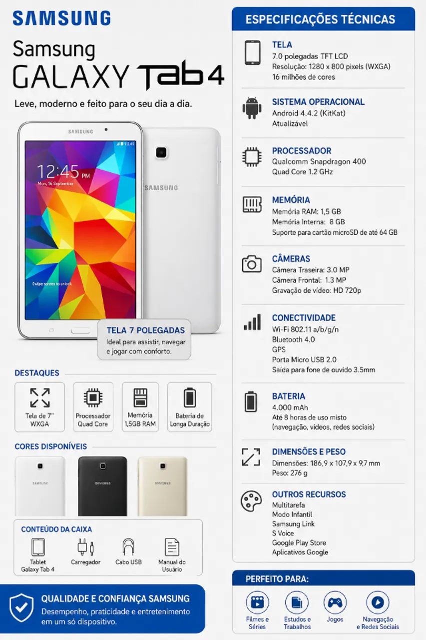 TABLET SAMSUNG COM TV HD MAIS TOP DA OLX !!!  - Foto 2