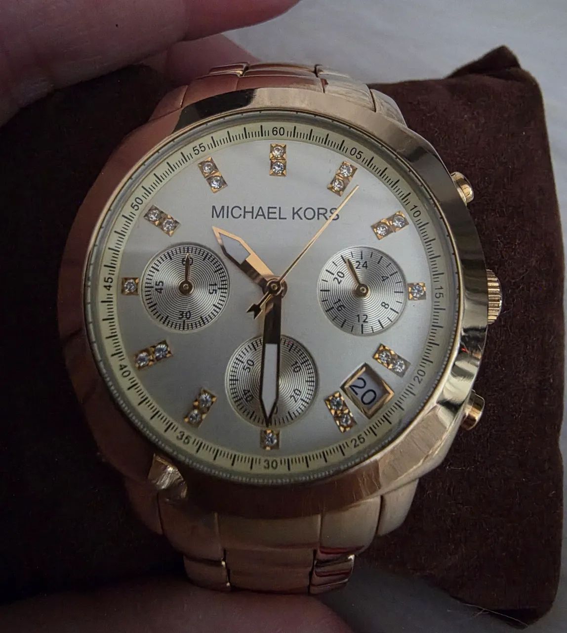 Relógio Michael Kors dourado - Foto 3
