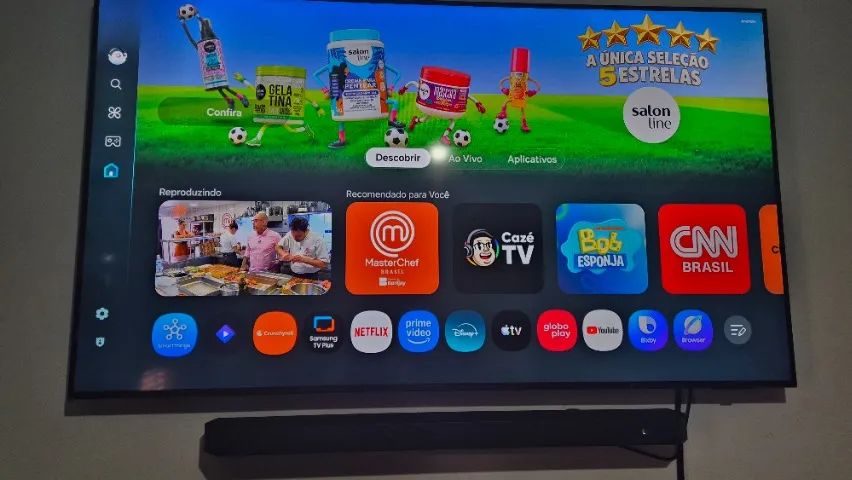 TV Samsung 75 Polegadas + Soundbar samsung HW Q930D