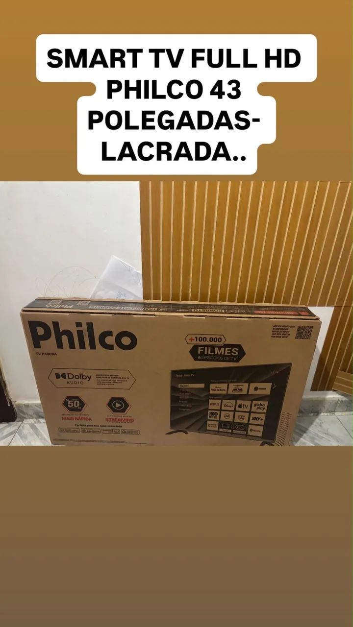SMART TV PHILCO 43PLG NOVA NA CAIXA