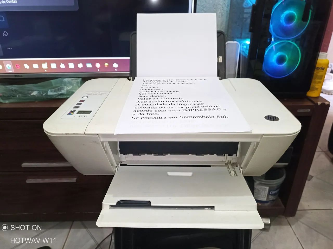 Impressora HP 2546 totalmente funcionando!!! - Foto 5