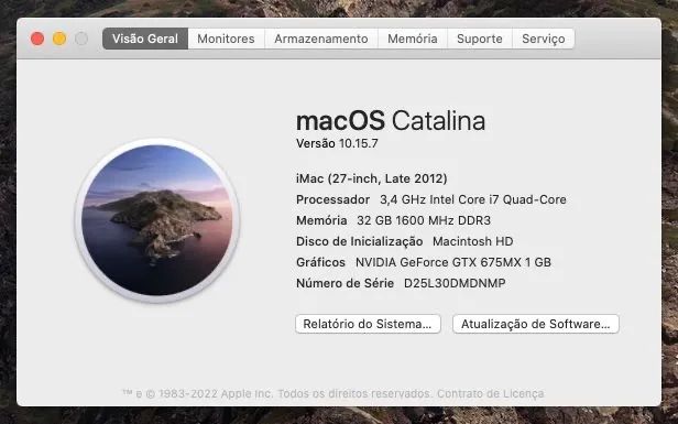 Vendo iMac 27 polegadas