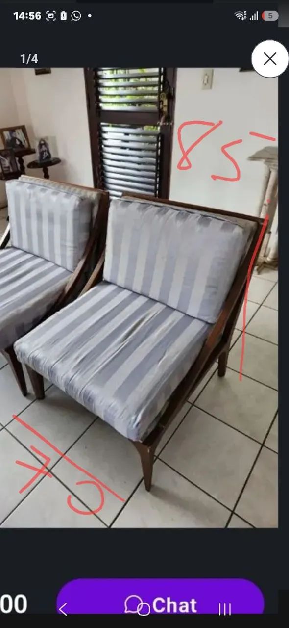 Poltronas de apoio luxo c/entrega 