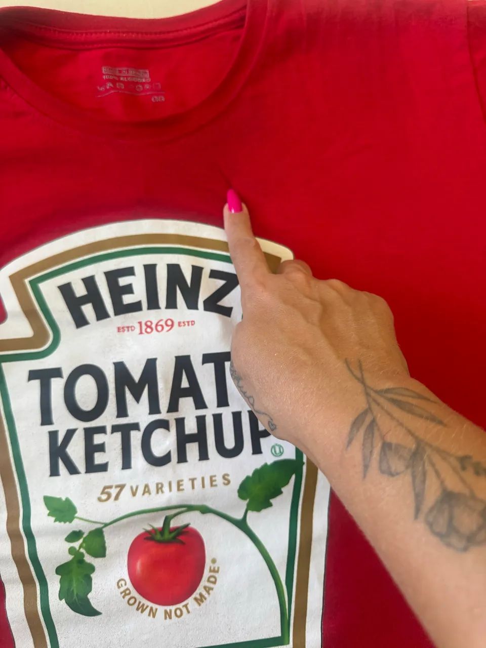 Camisa ketchup GG 100% algodão  - Foto 4