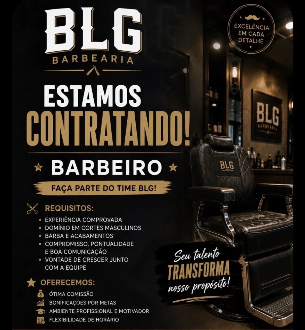 Vaga para Barbeiro 