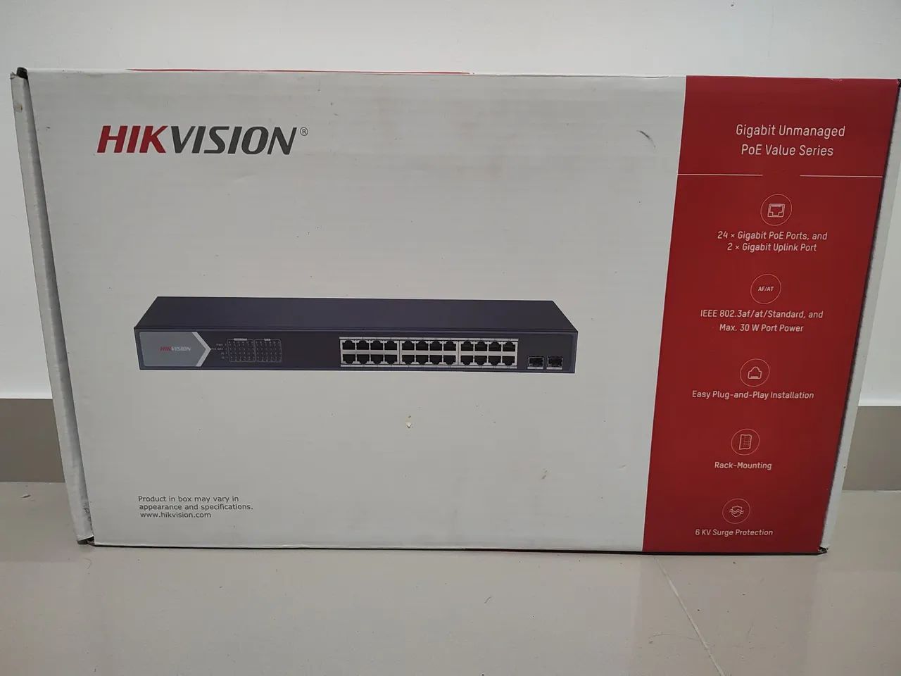 Switch Hikvision PoE 24 Portas Gigabit DS-3E0526P-E/M - Novo - Foto 4