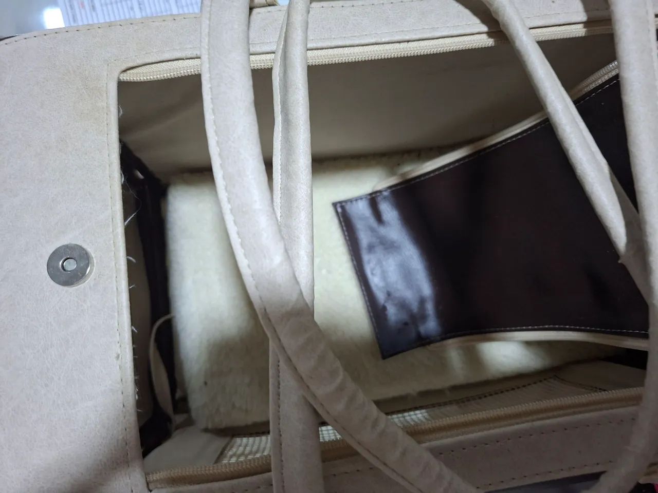 BOLSA PARA PET EM COURO MARCA SÂO Pet - Foto 2