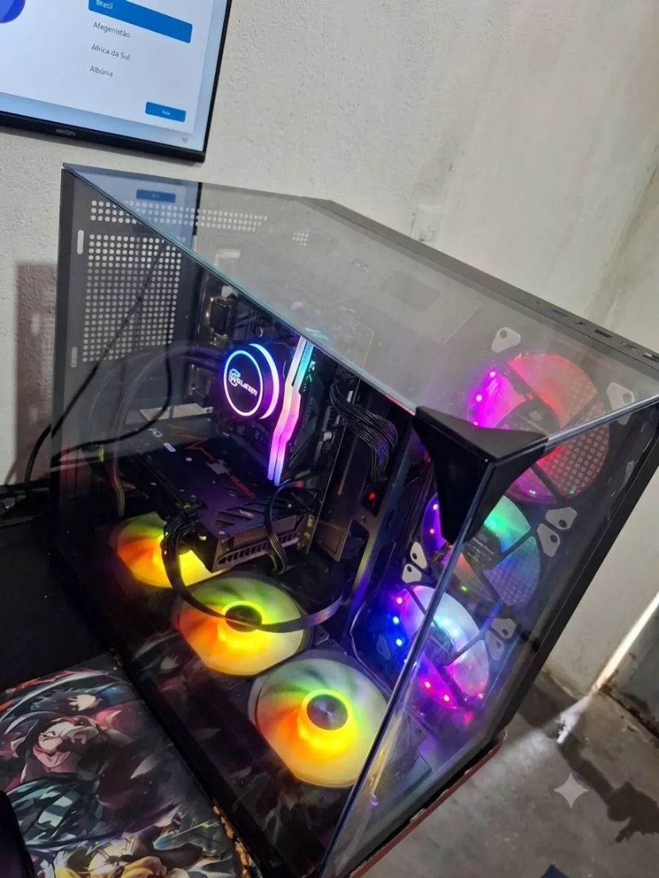Pc Gamer i3 10100f rx 550 Gabinete Gigante - Foto 2