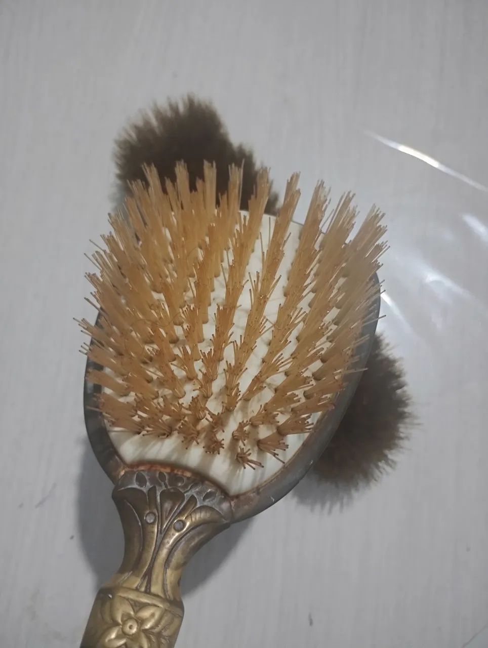 Kit Escovas vintage cabelo e sapato - Foto 4
