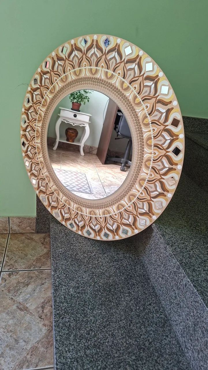 Mandala 70cm com Espelho  - Foto 2