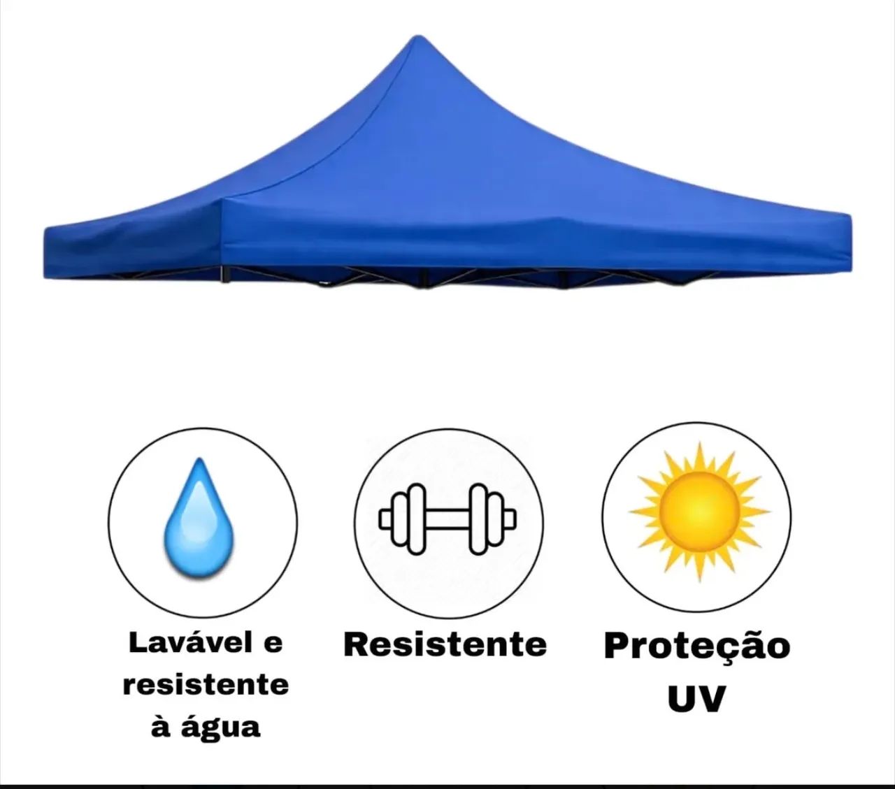 Lona para tenda 3x3 Sanfonada Resistente Durável  - Foto 3