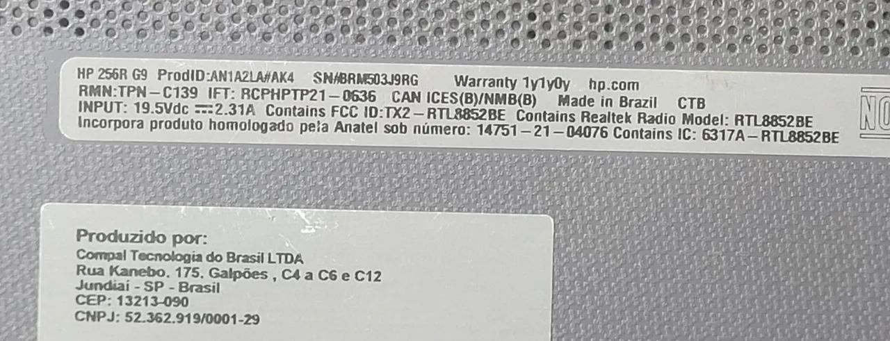 HP 256R G9 i3 13Th (COM DEFEITO) - Foto 4