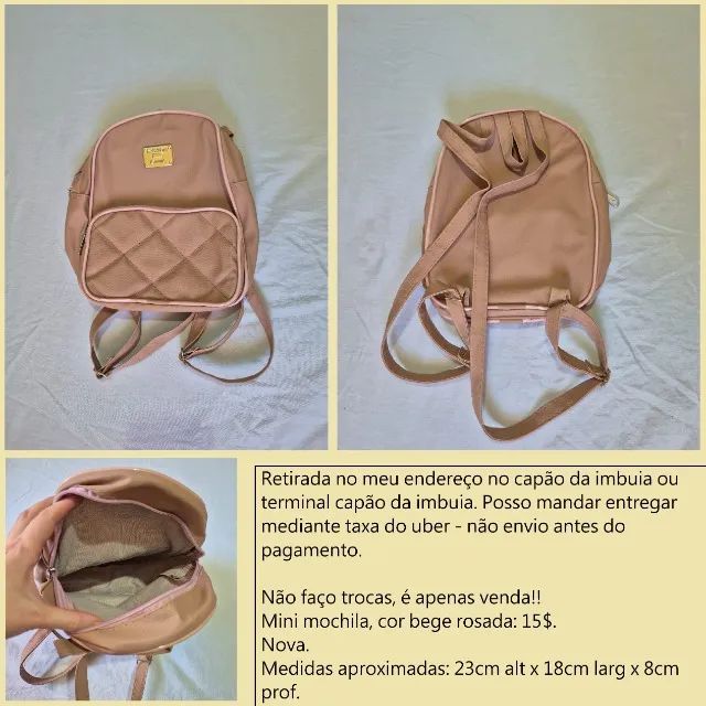 Mini mochila nova