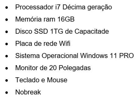 Vendo computador novinho. 