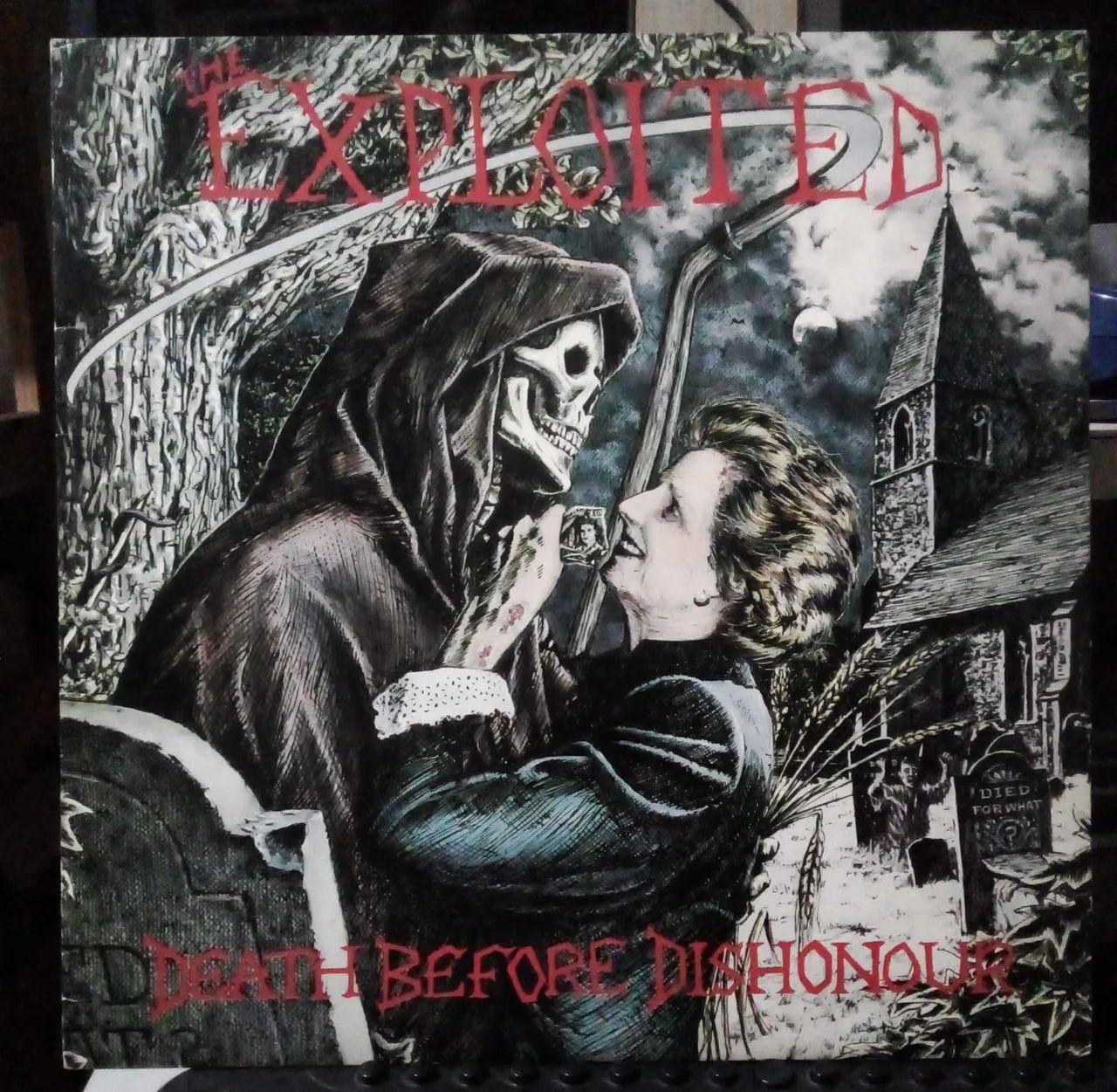 The Exploited - Death Before Dishonour LP 1990 original de época novíssimo! Varukers GBH