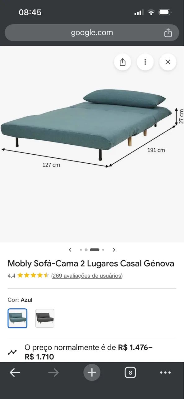 Sofá cama 2 lugares  - Foto 3