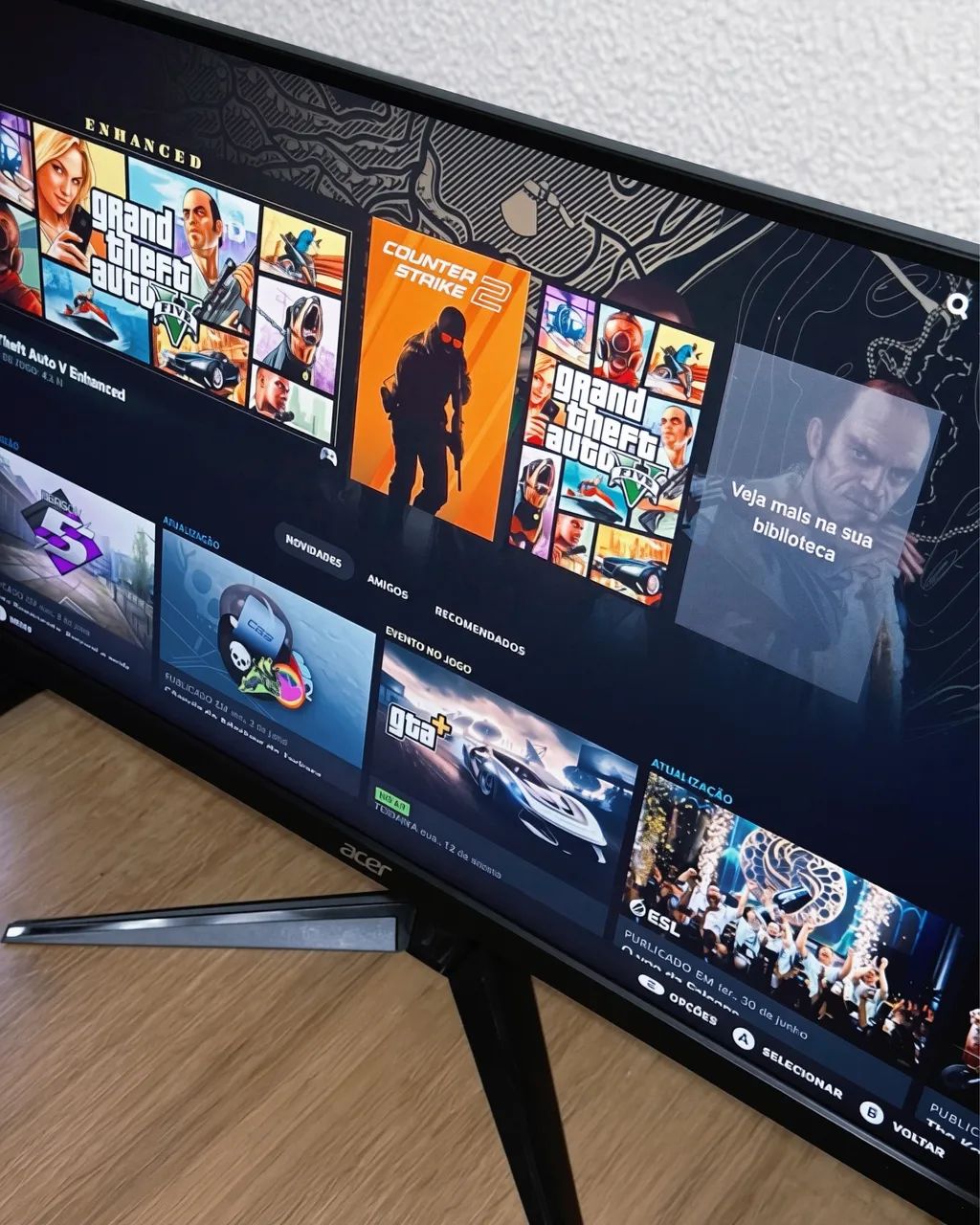 Monitor Acer Nitro IPS 100Hz 24 Pol Full HD - Foto 2