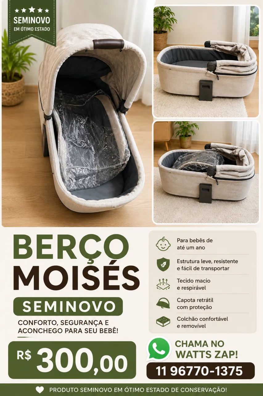 Berço Moises - Foto 2