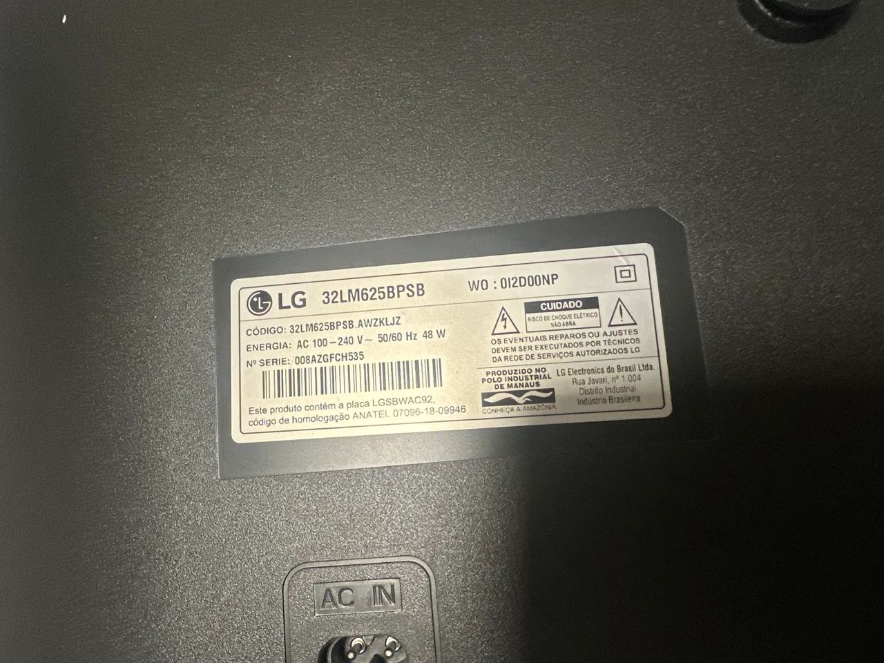 TV LG 32? Smart - Modelo 32LM625BPSB - Foto 3