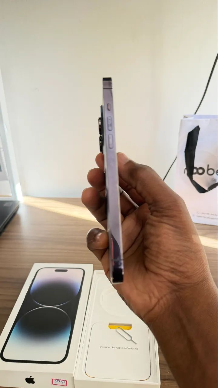 iPhone 14 Pro Max 256 roxo com caixa - Foto 4