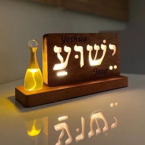 Luminária Yeshua com Óleo Jesus  - Foto 2