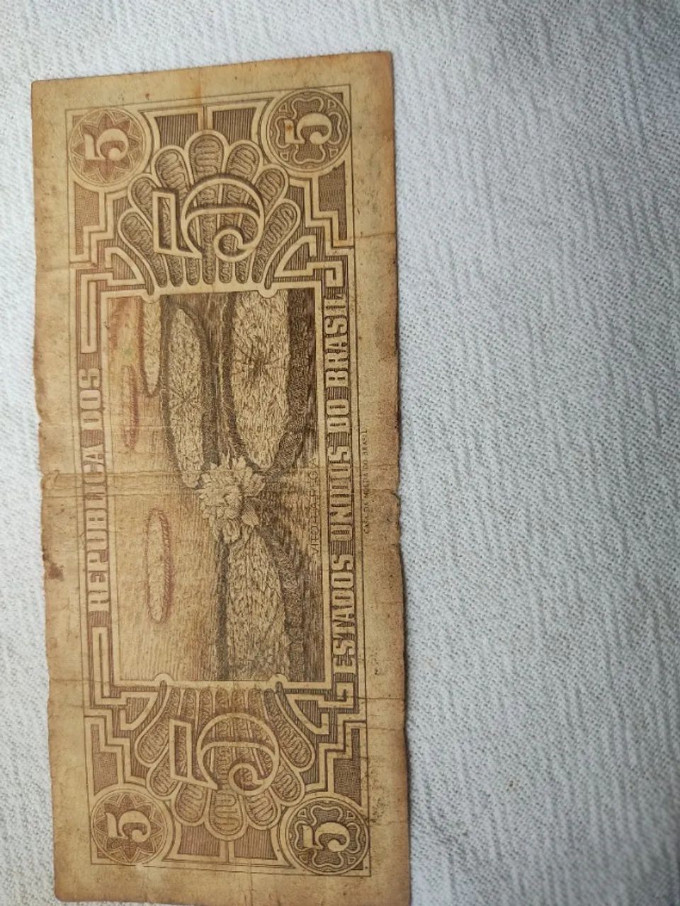 Cédula De 5 Cruzeiros Índio - Foto 2