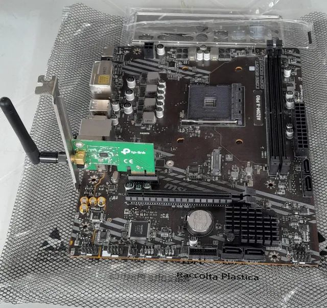 Placa-Mãe MSI A520M-A PRO + placa Wi-Fi inclusa - Foto 3