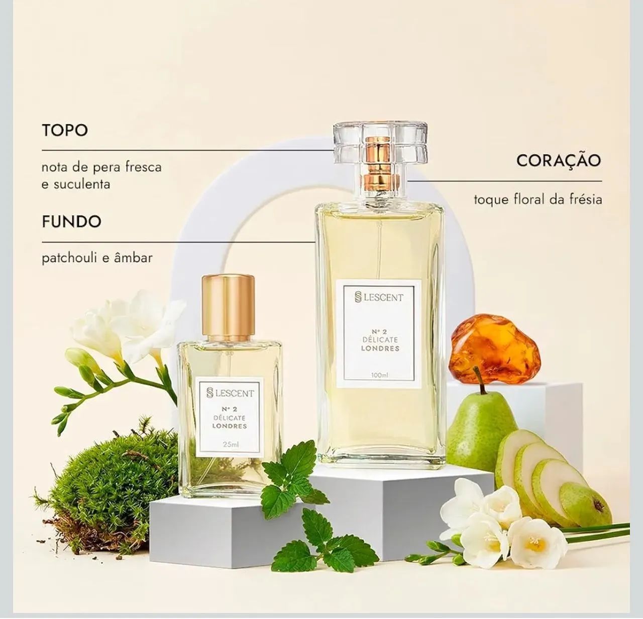 Perfume Feminino N°2 Delicate Londres Deo Colônia 100ml<br> - Foto 3