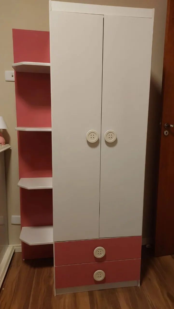 Cama e Guarda Roupas Infantil - Foto 4
