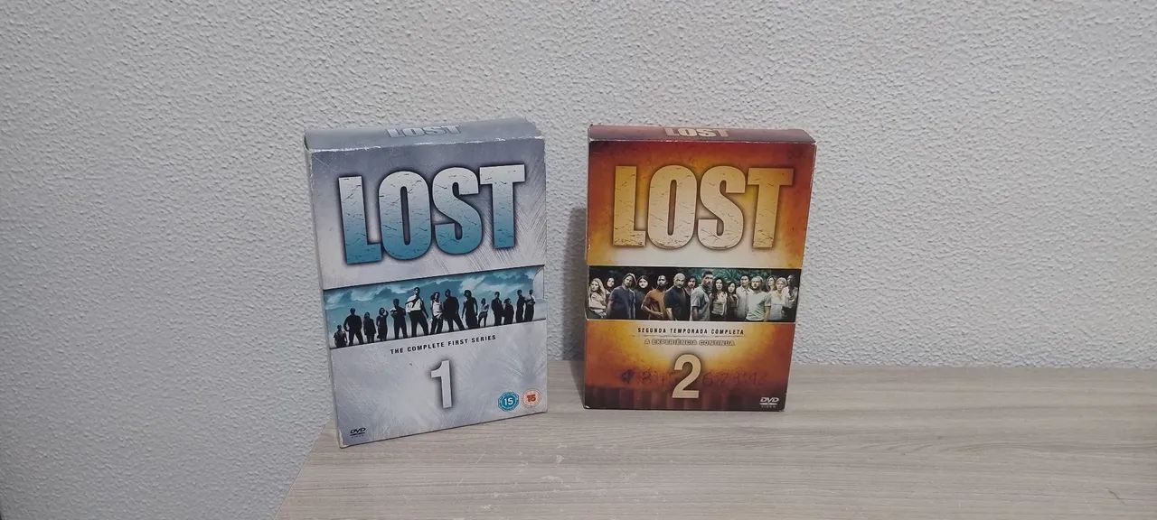 2 box DVD LOST temporadas 1 e 2