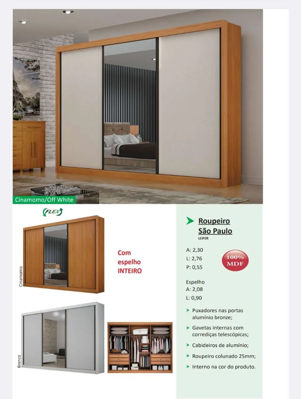 ROUPEIRO SÃO PAULO 100% MDF - Foto 2