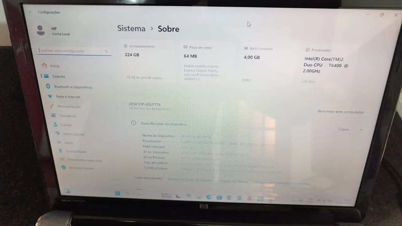 Notebook Intel Core 2 Duo T6400 2.0Ghz - Foto 3