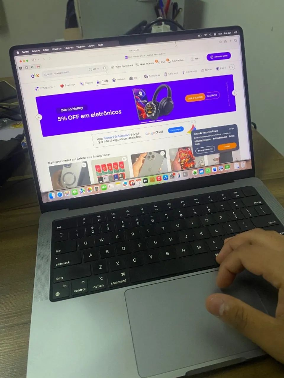 Macbook apple M1 Pro 2021 14 polegada 16 gb 512