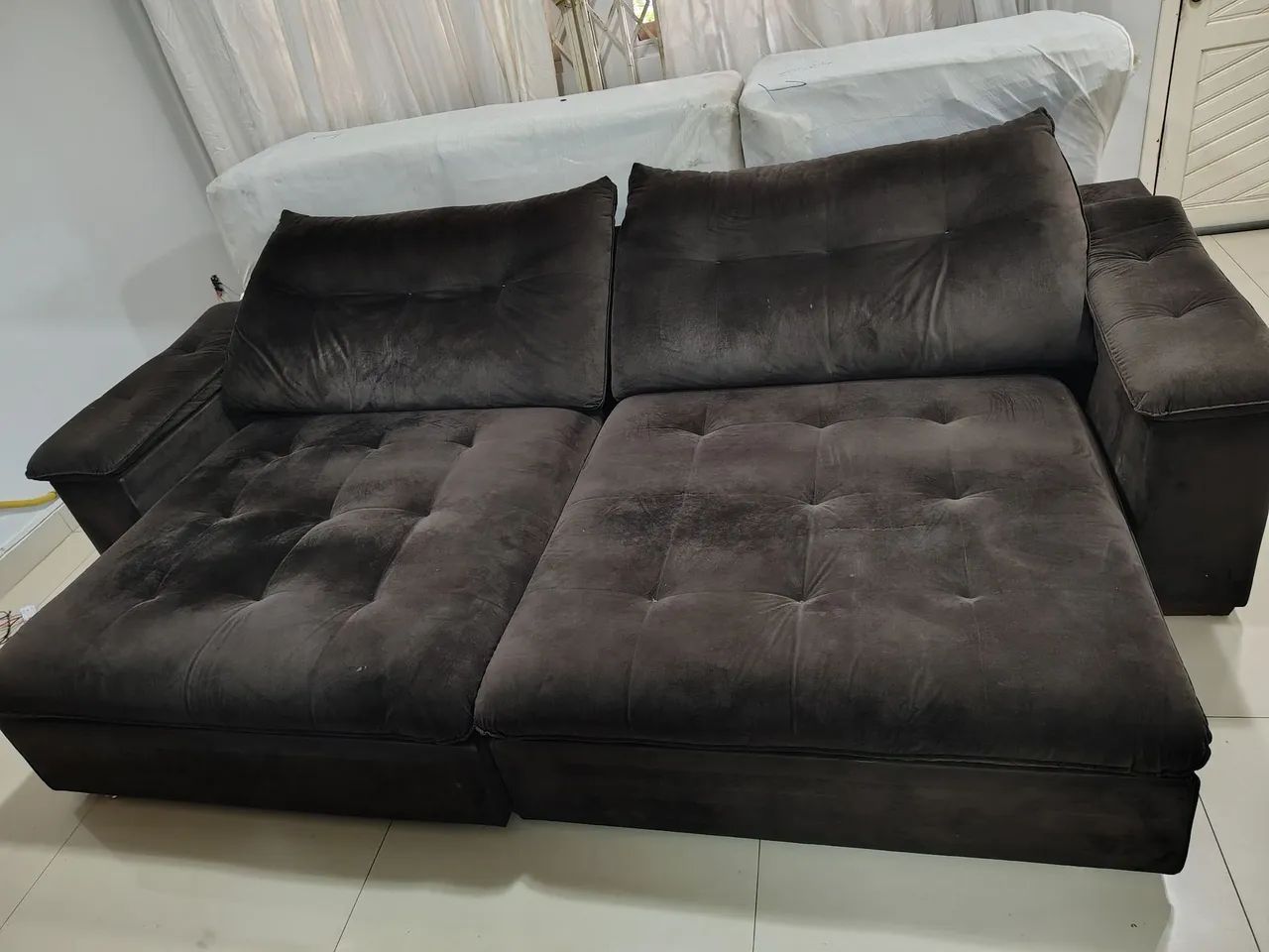 Sofá Retrátil 2,95mt - Superconfortável e Espaçoso! - Foto 4