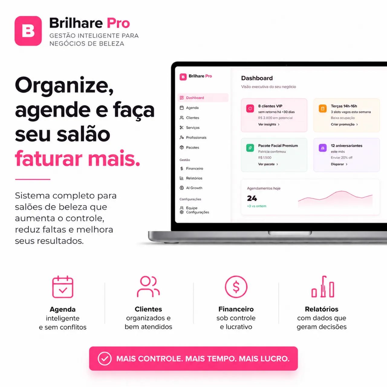     Brilhare Pro | Assistente Virtual para Salão - Foto 2