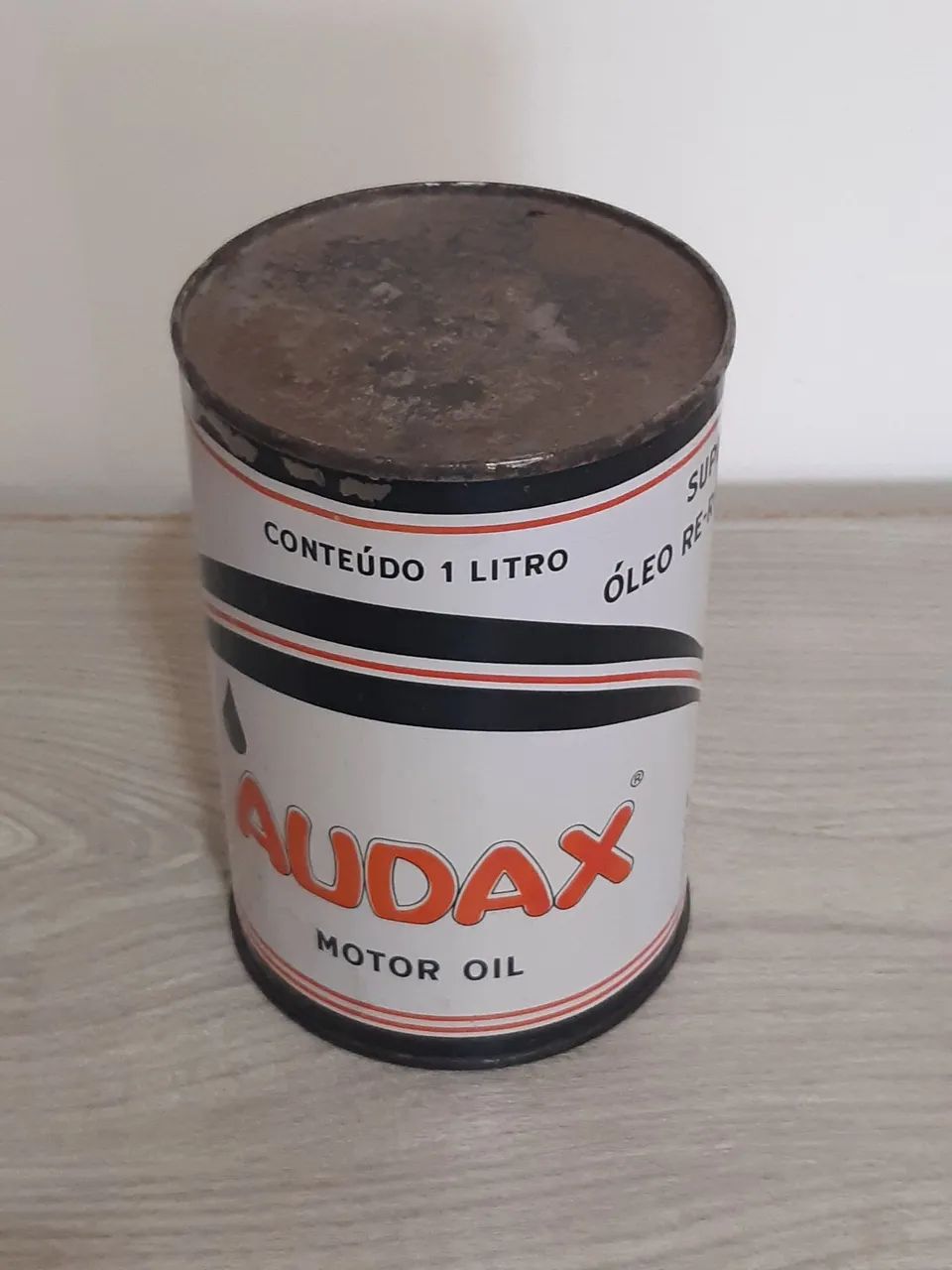 Lata Antiga Óleo Motor Audax - Foto 2