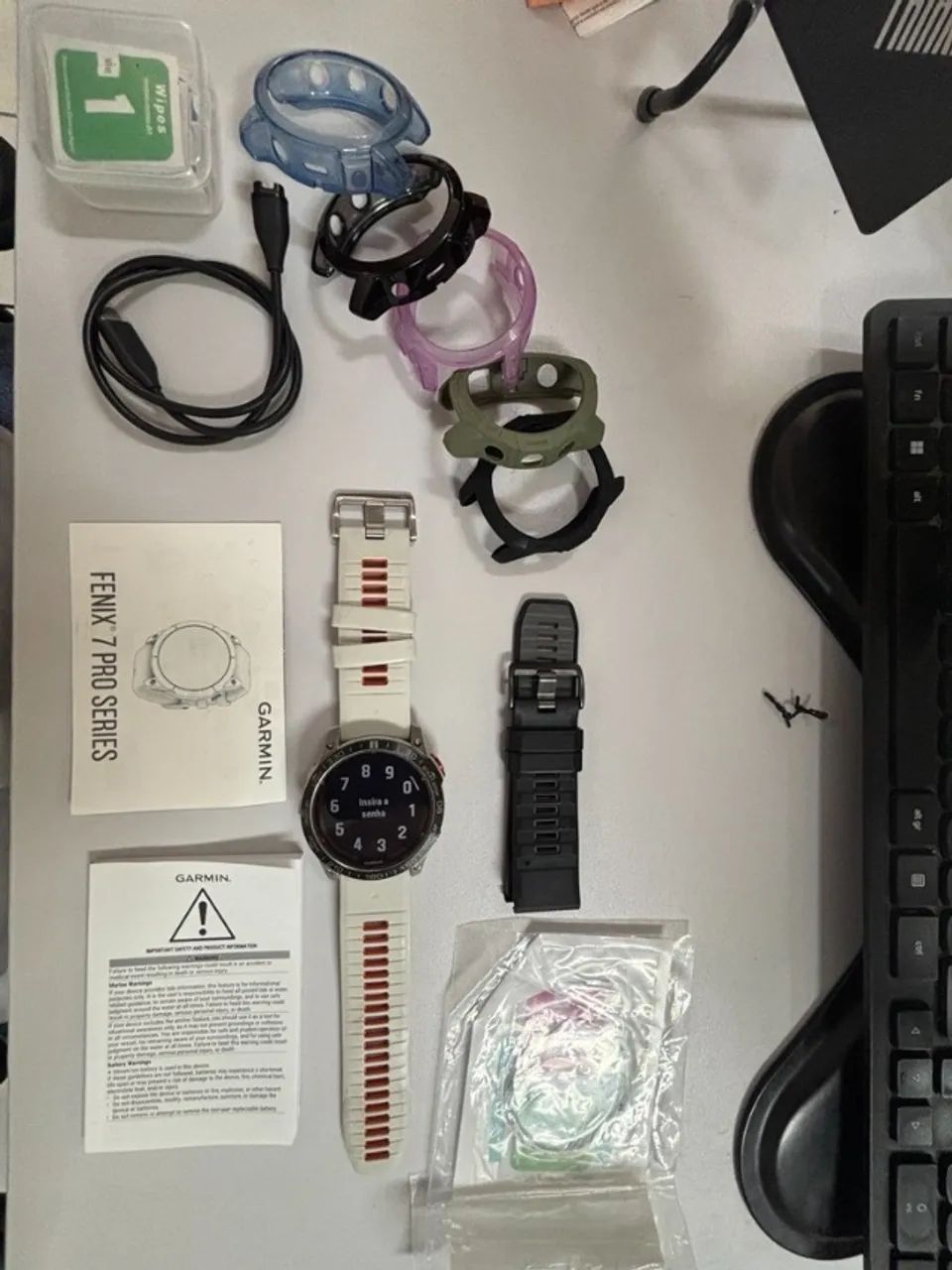 Relógio Garmin Fenix 7x Pro Solar Sapphire 51mm - Foto 4