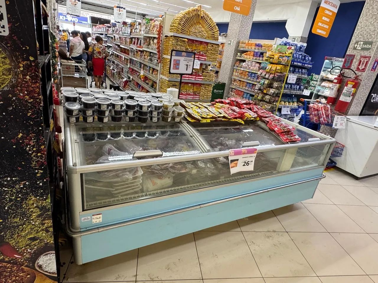 Freezer deitado ilha ( supermercado) 