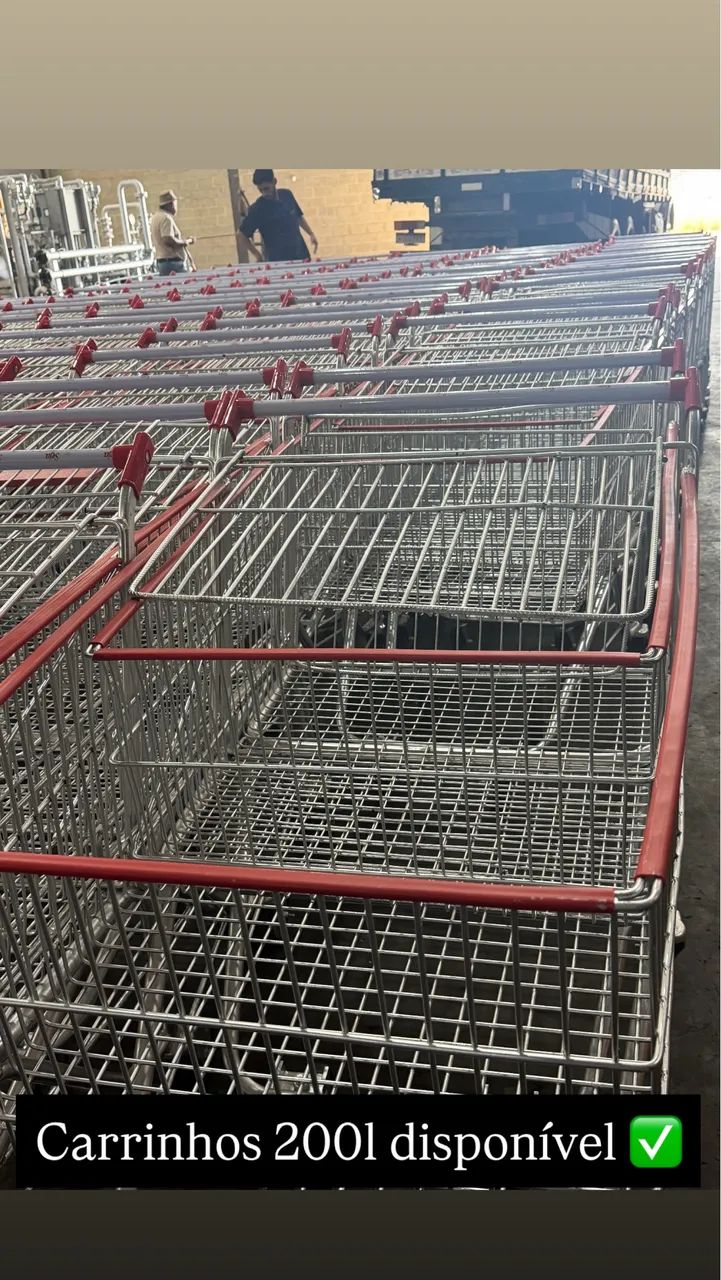     Carrinho 200 Litros Profissional - Ideal para Mercados e Atacado